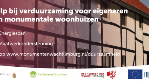 Gratis energiescans voor monumentale woonhuizen in Limburg 